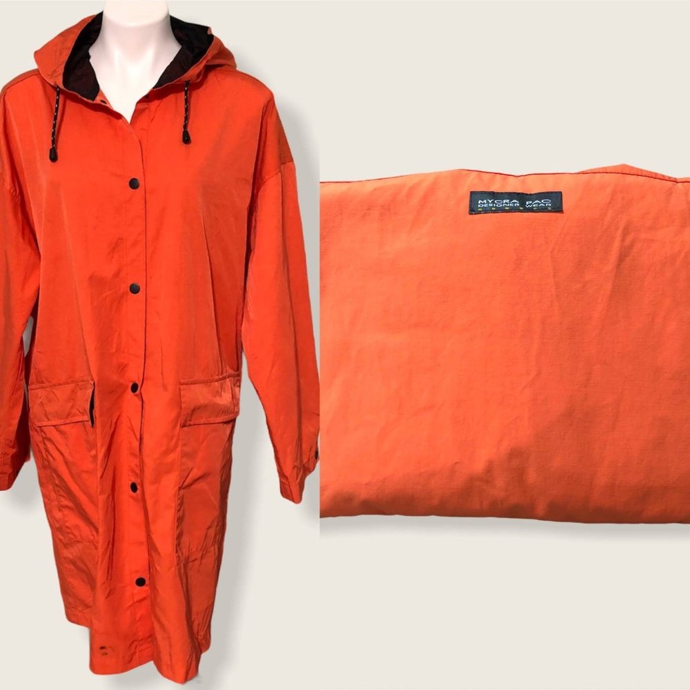 Mycra Pac Orange Raincoat in Pouch-Sz S/M